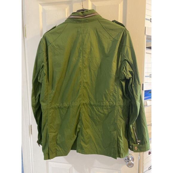 Orvis Jacket Lady Large Barn Chore Hood Green Zip-Up Utility Raincoat Pockets XL - Picture 8 of 16